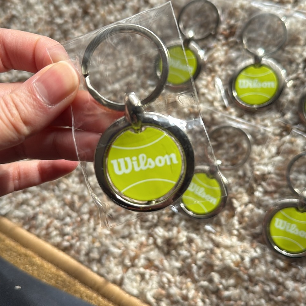 14 tennis ball Wilson key chains